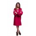 Embroidered Dress"Raspberry"